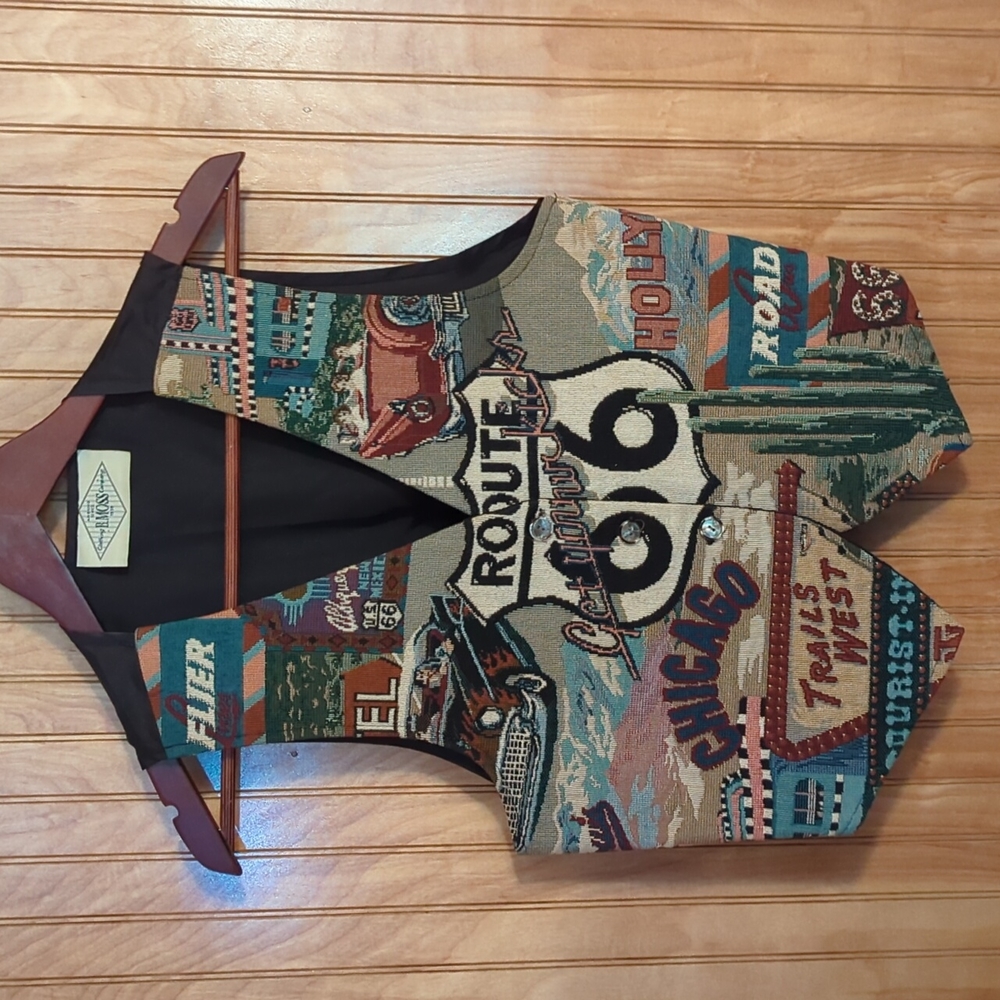 Vintage Woman's Route 66 Vest